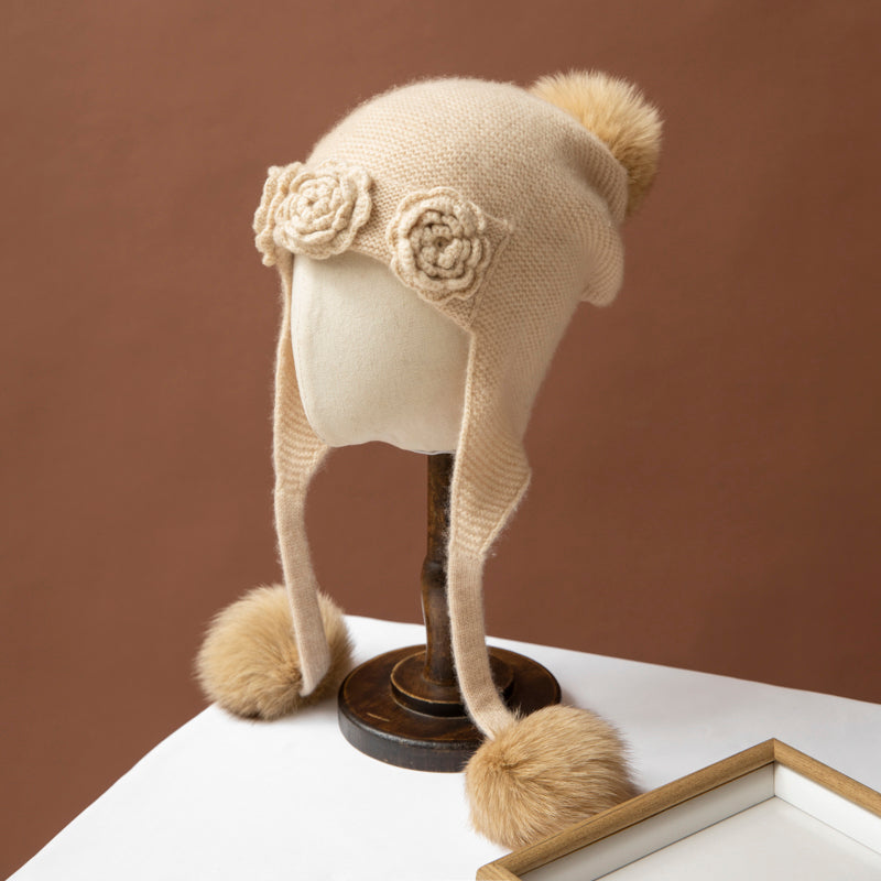 100% cashmere Beige Cashmere Hat