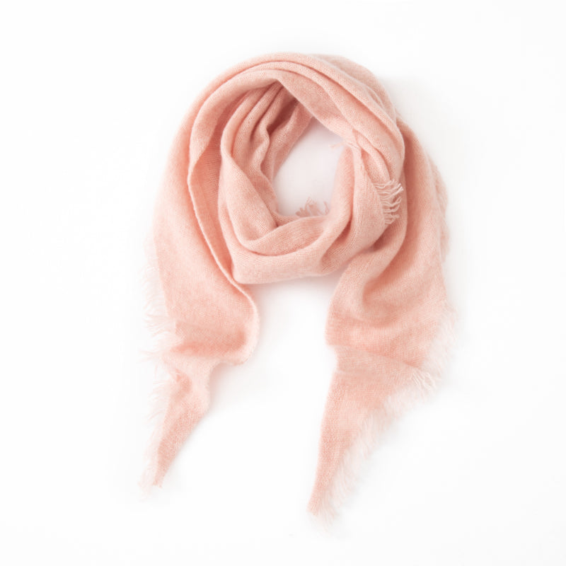 Blush Pink 100% Cashmere Scarf