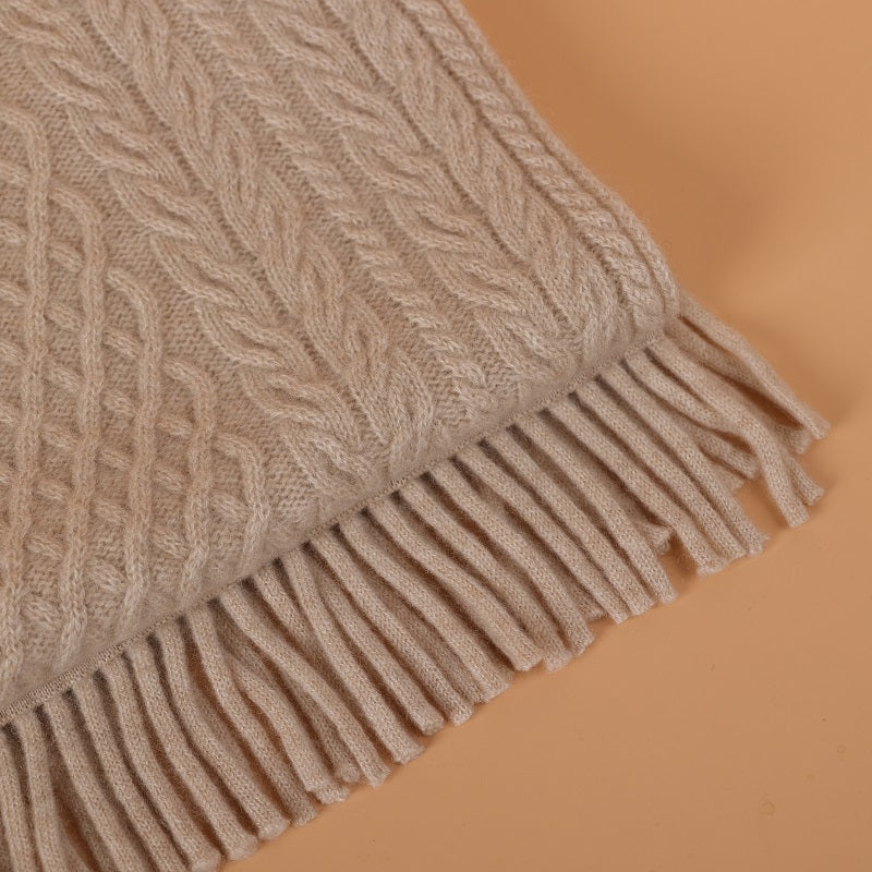 100% Cashmere Knit Scarf