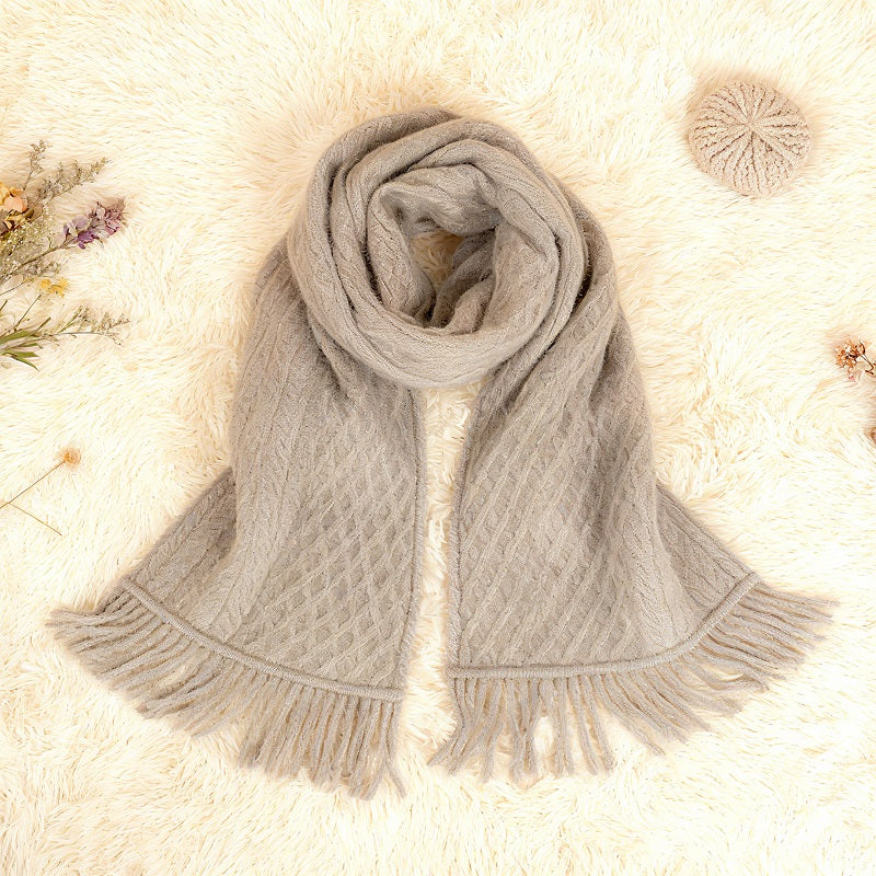 100% Cashmere Knit Scarf