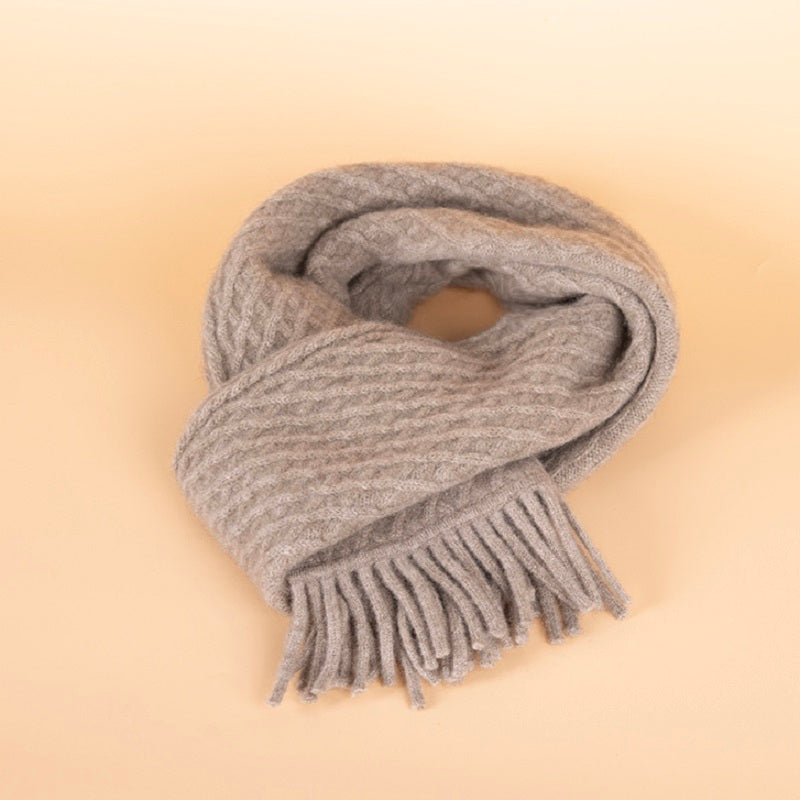 100% Cashmere Knit Scarf