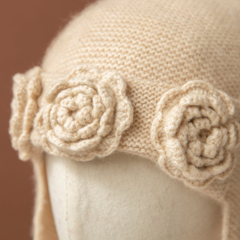 100% cashmere Beige Cashmere Hat