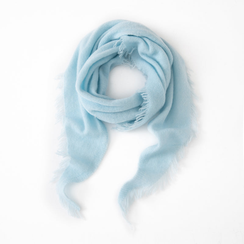 Sky Blue 100% Cashmere Scarf