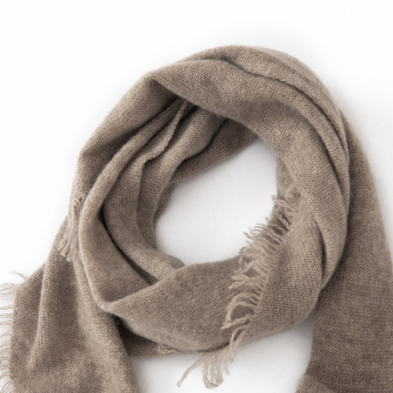 100%Taupe  Cashmere Scarf