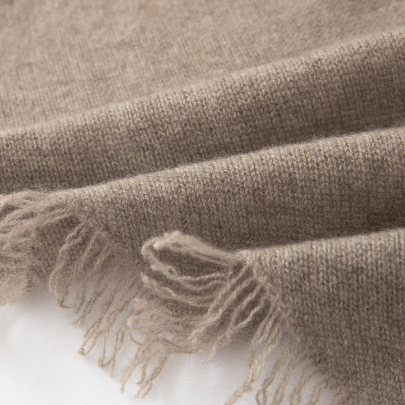 100%Taupe  Cashmere Scarf