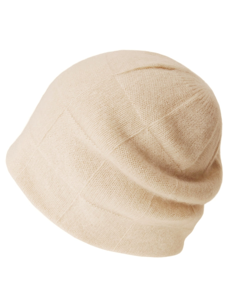 100% Cashmere Beanie Hat