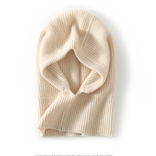 100% cashmere elegant white beanie