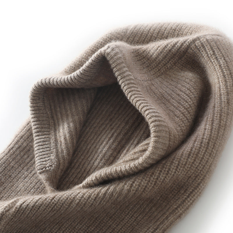 100% cashmere dusky purple beanie