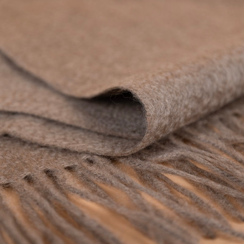 100% Cashmere Solid-Color Scarf