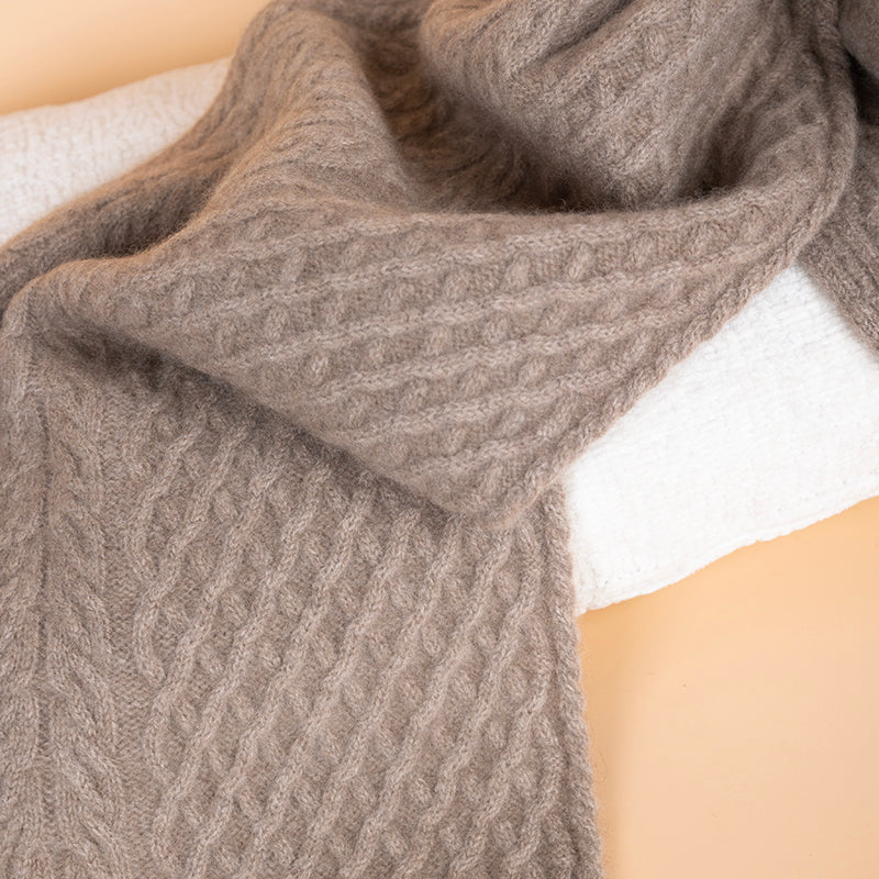 100% Cashmere Knit Scarf